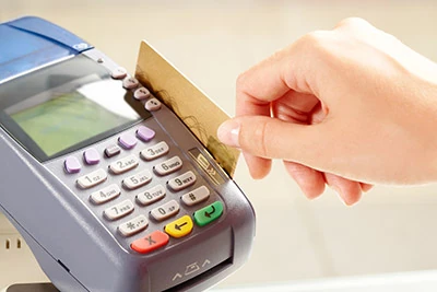 scanning a credit card