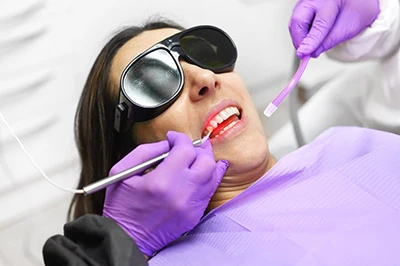 laser dentistry patient at Berg Dental Group